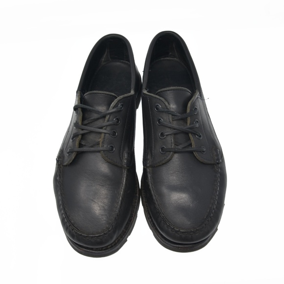 *Rancourt & Co Sz 10E Black Leather Slip On Loafer main image 5